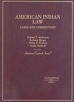Hardcover American Indian Law: Cases and Commentary Book