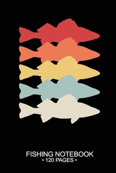 Paperback Fishing Notebook 120 Pages: 6"x 9'' Dot Grid Paperback Graph Walleye Fish-ing Freshwater Game Fly Journal Composition Notes Day Planner Notepad Lo Book