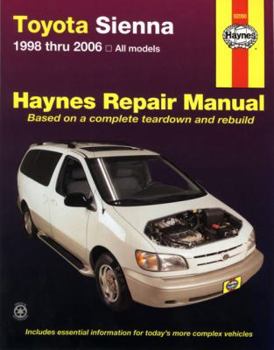 Paperback Toyota Sienna 1998 Thru 2006 Book
