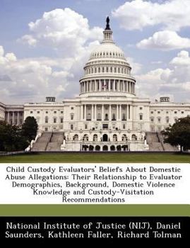 Paperback Child Custody Evaluators' Beliefs about Domestic Abuse Allegations: Their Relationship to Evaluator Demographics, Background, Domestic Violence Knowle Book