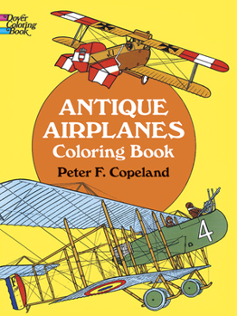 Paperback Antique Airplanes Coloring Book