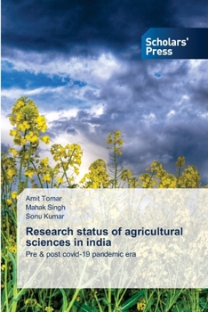 Paperback Research status of agricultural sciences in india Book