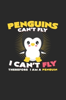 Paperback Penguins can't fly: 6x9 Penguins - grid - squared paper - notebook - notes Book
