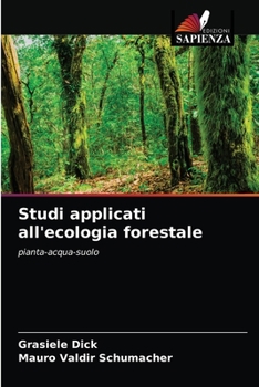 Paperback Studi applicati all'ecologia forestale [Italian] Book