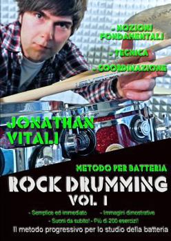 Paperback Rock Drumming Vol. 1 [Italian] Book
