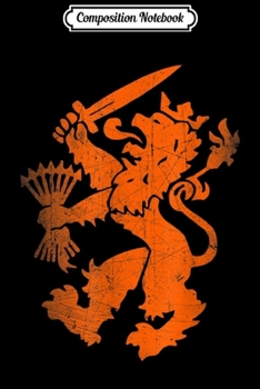 Composition Notebook: Dutch Soccer Retro Short Sleeve Vintage Football Journal/Notebook Blank Lined Ruled 6x9 100 Pages