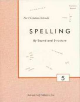 Unknown Binding Spelling By Sound and Structure, Grade 5, Teacher's Manual Book