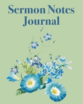 Paperback Sermon Notes Journal: An Inspirational Worship Notebook Book