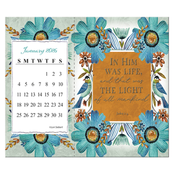 Home Forever Faithful 2026 Postcard Desk Calendar Book