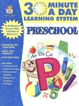 Paperback 30 Minutes a Day Learning System: Preschool Book