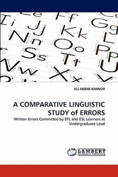 Paperback A Comparative Linguistic Study of Errors Book