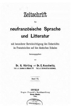 Zeitschrift F�r Franz�sische Sprache Und Literatur