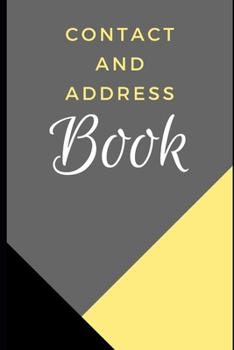 Paperback Contact and Address Book: 160 pages with notebook Book