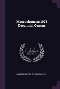 Paperback Massachusetts 1975 Decennial Census Book