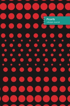 Paperback Pearls Lifestyle Journal, Blank Write-in Notebook, Dotted Lines, Wide Ruled, Size (A5) 6 x 9 In (Red) Book