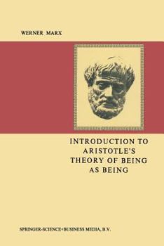 Paperback Introduction to Aristotle's Theory of Being as Being Book