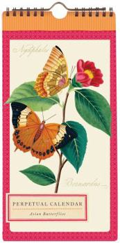 Calendar Galison Asian Butterflies Perpetual Calendar (9780735333222) Book