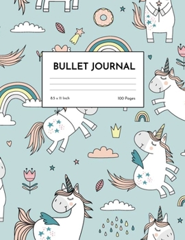 Bullet Journal: Pretty Unicorn Dot Grid Notebook - Dotted Note Pad for Kids, Girls, Teens, Tweens, Women - Gifts for Birthday and Christmas | Creative Art 00550