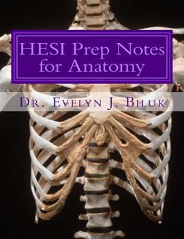 Paperback HESI Prep Notes for Anatomy Book