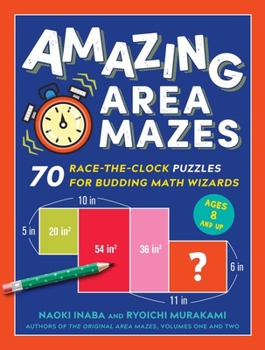 Paperback Amazing Area Mazes: 70 Race-The-Clock Puzzles for Budding Math Wizards Book