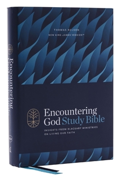 Hardcover Encountering God Study Bible: Insights from Blackaby Ministries on Living Our Faith (Nkjv, Hardcover, Red Letter, Comfort Print) Book