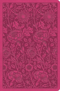 Imitation Leather ESV Value Compact Bible (Trutone, Raspberry, Floral Design) Book