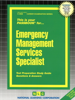 Spiral-bound Emergency Management Services Specialist: Passbooks Study Guide Book