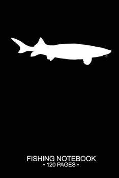 Fishing Notebook 120 Pages: 6x 9'' Dot Grid Paperback Graph White Sturgeon Fish-ing Freshwater Game Fly Journal Composition Notes Day Planner Notepad Log-Book Paper Sheets School