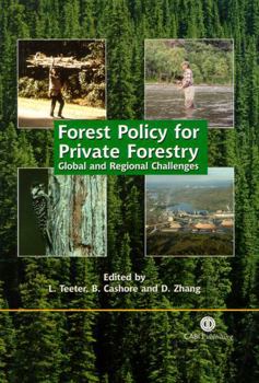 Hardcover Forest Policy for Private Forestry Book