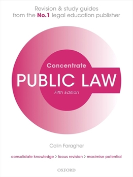 Paperback Public Law Concentrate: Law Revision and Study Guide Book