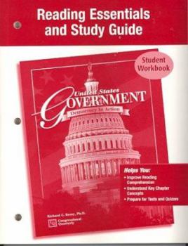 Paperback United States Government Reading Essentials and Study Guide Student Workbook Book