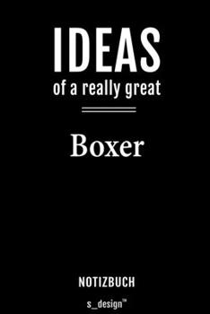 Paperback Notizbuch f?r Boxer: Originelle Geschenk-Idee [120 Seiten liniertes blanko Papier] [German] Book