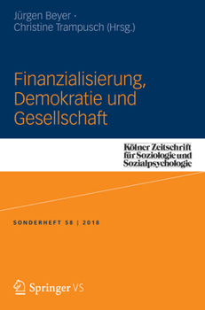 Paperback Finanzialisierung, Demokratie Und Gesellschaft [German] Book