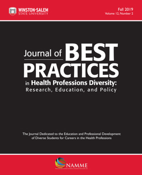 Paperback Journal of Best Practices in Health Professions Diversity, Fall 2019: Research, Education and Policy Book