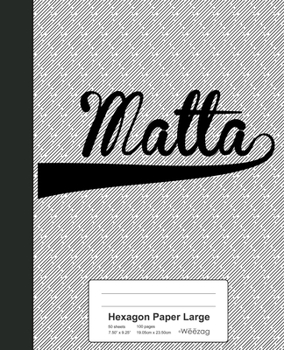 Paperback Hexagon Paper Large: MALTA Notebook Book