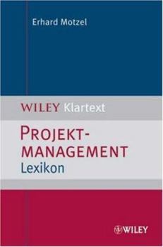 Hardcover Projektmanagement Lexikon (German Edition) [German] Book
