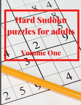 Paperback hard sudoku books for adults: sudoku advanced Book