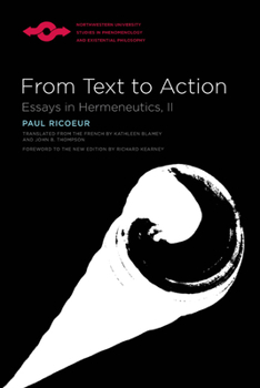 Paperback From Text to Action: Essays in Hermeneutics, II Book