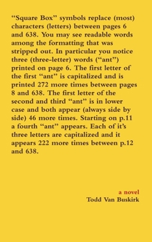 Hardcover "Square Box" symbols replace (most) characters (letters) between pages 6 and 638. You may see readable words among the formatting that was stripped ou Book