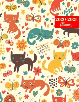 2020-2021 Planner: Cute Two Year  Personal Journal Week Planners & Goal Planner Organizer -  Weekly & Monthly Dated Agenda Book and To Do List