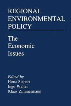 Paperback Regional Environmental Policy: The Economic Issues Book