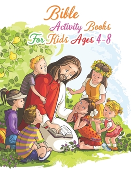 Paperback Bible Activity Books For Kids Ages 4-8: A Fun Kids Workbook Game For Number by Coloring Activity Book