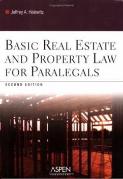 Paperback Basic Real Estate and Property Law for Paralegals Book