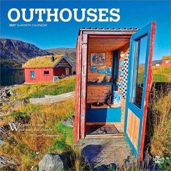 Paper Catalog Outhouses 2027 12 X 24 Inch (Hanging) Monthly Square Wall Calendar Plastic-Free Book