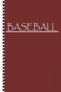 Paperback Baseball: Training Tracker Journal Coaching Baseball Notebook College Ruled Lined Pages Gift For Baseball Players.(6" x 9" / 100 Book
