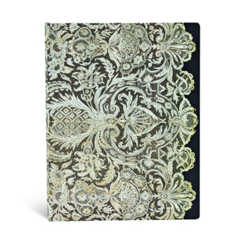Diary Paperblanks Ivory Veil Lace Allure 5-Year Snapshot Journal Ultra Elastic Band Closure 192 Pg 120 GSM Book