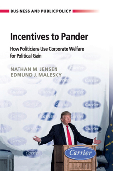 Paperback Incentives to Pander: How Politicians Use Corporate Welfare for Political Gain Book