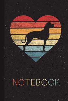 Notebook: German Mastiff Gifts Present for Pet Owner Silhouette Blank Lined Notebook for Dog Mom Dad Cool Gift Idea for Men Women Kids Journal Thanksgiving Birthday Party Journal for Her Him