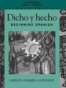 Paperback Dicho y Hecho, Lab Manual: Beginning Spanish Book