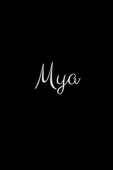 Mya: notebook with the name on the cover, elegant, discreet, official notebook for notes